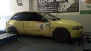 MMC COLT 1.8 turbo 4g93t Mustang Dynamometer