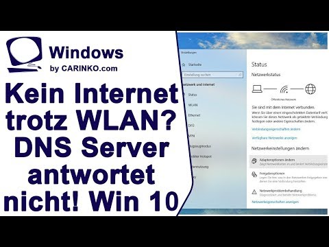 DNS Server antwortet nicht. Keine Internetverbindung trotz WLAN. Windows 10 - carinko.com