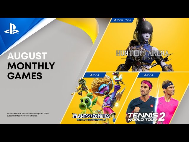 PS Plus August 2021 FREE PS4 and PS5 games - Tennis World Tour