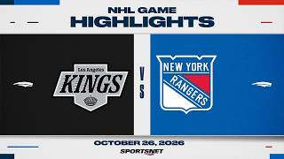 NHL Highlights | Kings vs. Rangers - October 26, 2026