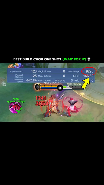 best build one shot chou? 🤔 #mobilelegends #choou #shorts #mlbb