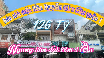 Bán nhà mặt tiền đường Nguyễn Hữu Cầu quận 1