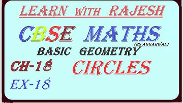 CBSE CLASS 6TH MATHS RS AGGARWAL BOOK CH-18, EX18, EXAMPLES ON CIRCLES EXPLAINED