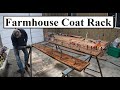 #462 - Built Rustic Farmhouse Coat Rack. Goals For Next 90 Days And 2021. (Unfinished Projects)