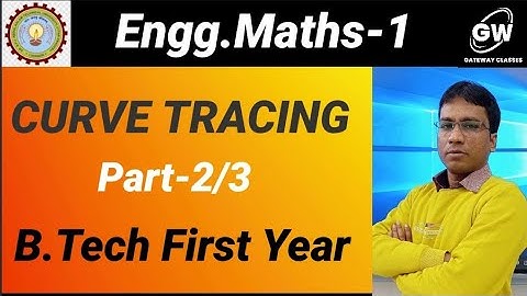 Curve Tracing Part-2/3 I Differential Calculus-1 I Engg. Maths I B.Tech-I Year I by Gulshan Sir