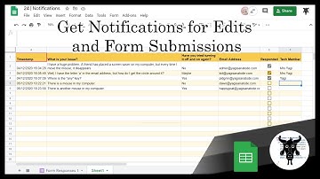 Google Sheets Beginners:  Getting Email Notifications (24)