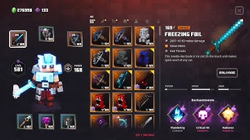 Minecraft Dungeons Freezing Foil Thunder Spazm Build Apoc+14