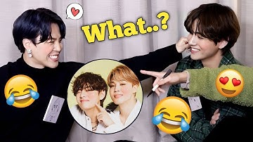 BTS Jimin valt voor Taehyungs schattigheid (VMin Moments)