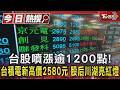 台股噴漲逾1200點!台積電新高價2580元 股后川湖亮紅燈｜TVBS新聞 @TVBSNEWS01