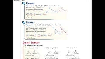 Geometry SSS and SAS Similarity Theorems & Examples