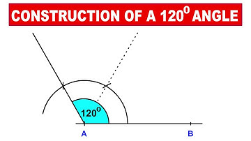 Hoe je een hoek van 120 graden construeert