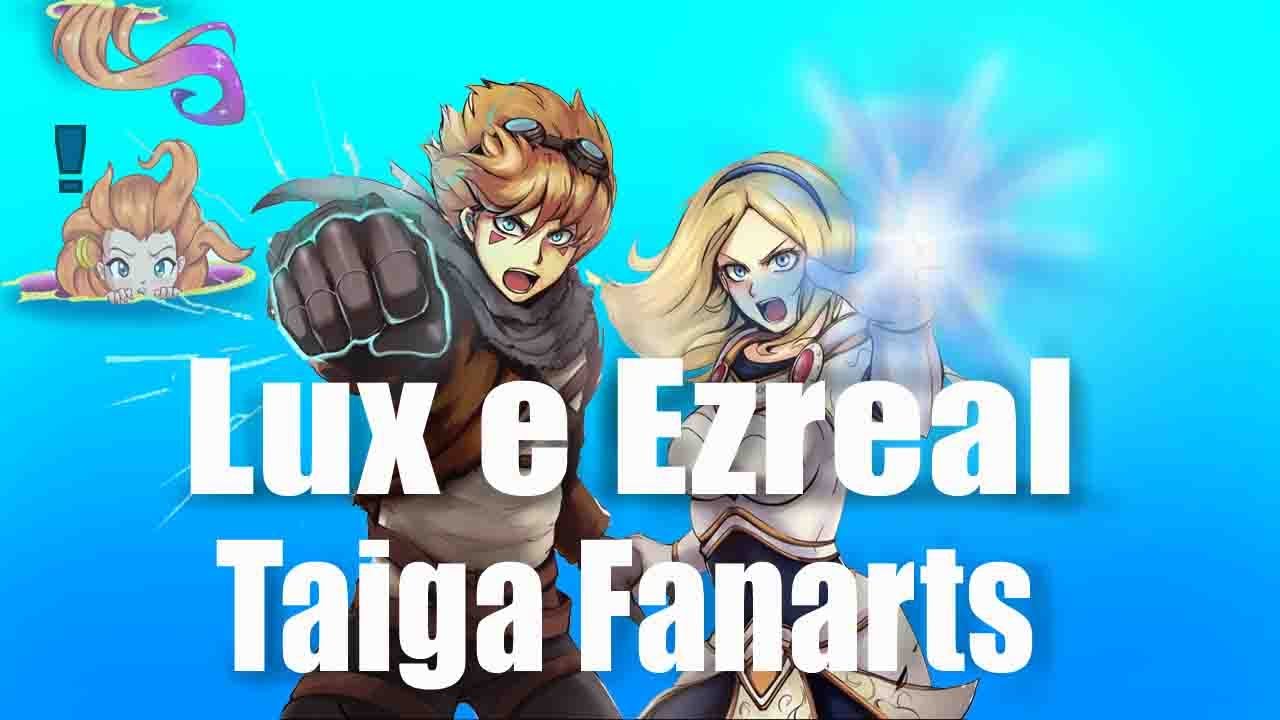 Fanart Lux e Ezreal