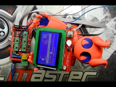 bot ro exe 2560  New 2022  RAMPS 1 4, Arduino MEGA, ШД и экран.  Сборка и прошивка.