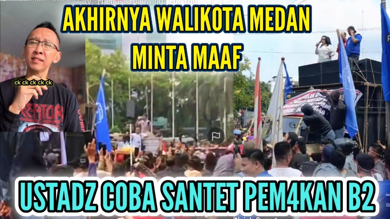 AKHIRNYA WALIKOTA MEDAN MINTA MAAF KEPADA MASYARAKAT SUMUT. #demkotamedan #dagingbabi #dagingharam