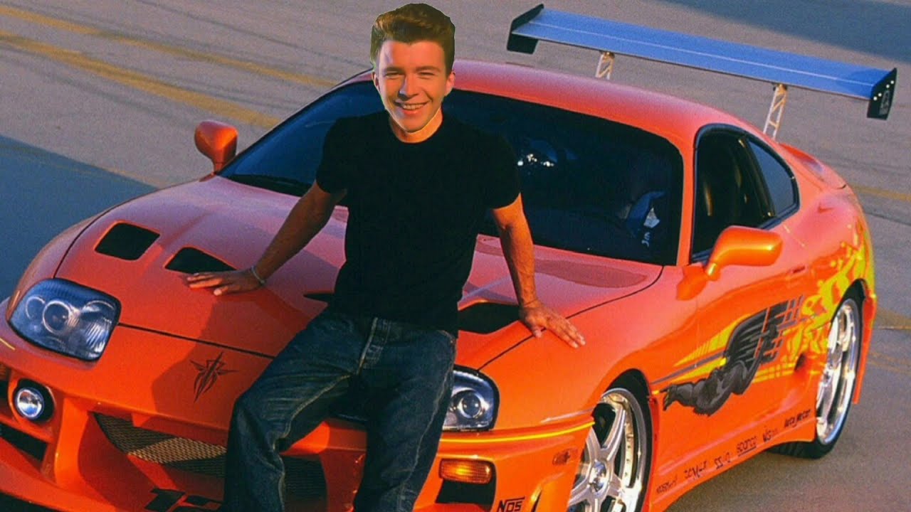 Rick Astley Goes For A Race