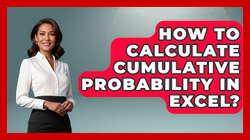 How To Calculate Cumulative Probability In Excel? - The Friendly Statistician