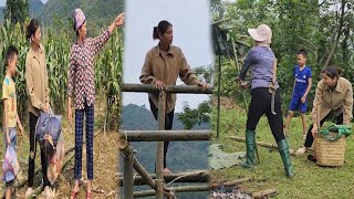 Full video: Wandering journey, being given land to build a house by my Aunt. The girl and the child.