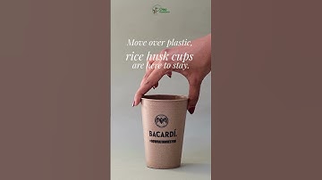 Rice husk cups, anyone? They are biodegradable,non-toxic and a GREAT alternative to plastic cups. 🌿