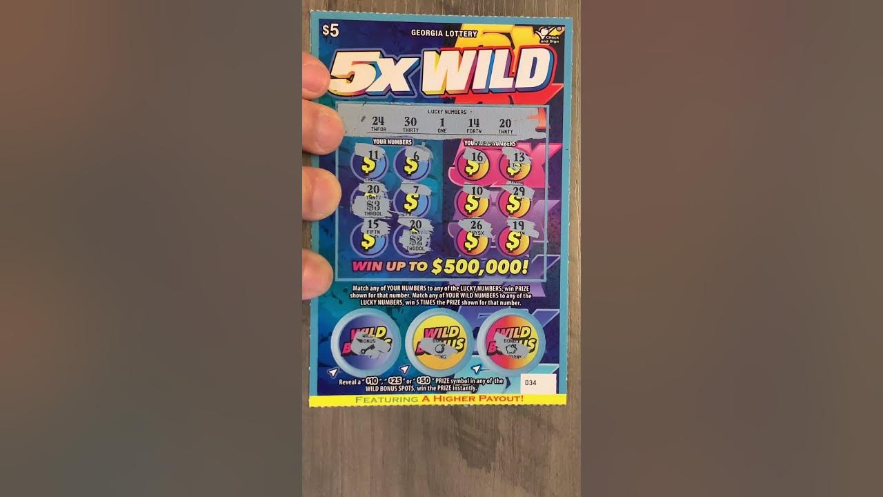 One ticket quickie georgia 5 5x wild winner no 12 