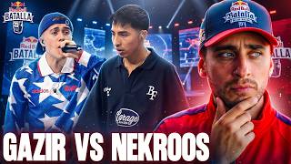 BATALLÓN 🔥BLON reacciona a GAZIR vs NEKROOS 🐓  Red Bull