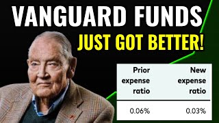 Vanguard Index Funds and ETFs Are Now CHEAPER!