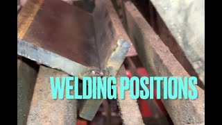 Welding 101 Beginners Guide: Number 8 -  Positions