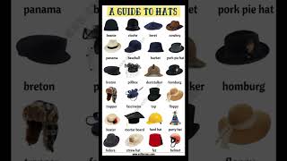 Vocabulary of Different Type of Hats | #shorts #ytshorts #englishspeaking