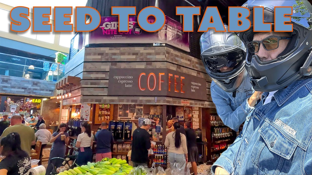 Поездка на Харли от семян до стола. Уникальный фермерский рынок/продуктовый магазин!