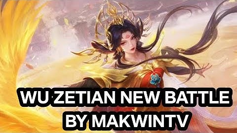  ZETIAN NEW HERO NO.1 BATTLE ll‎⁨ WU ZETIAN  @MLBBeSports⁩  