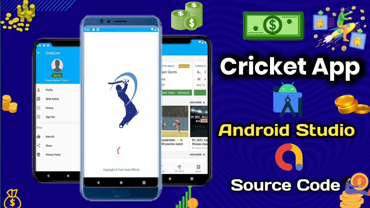 How to Create IPL App Make Cricket Live Score App Make Cricket App Android Studio Source Code