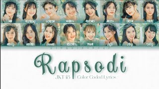 JKT48 - Rapsodi | Color Coded Lyrics (INA/ENG)