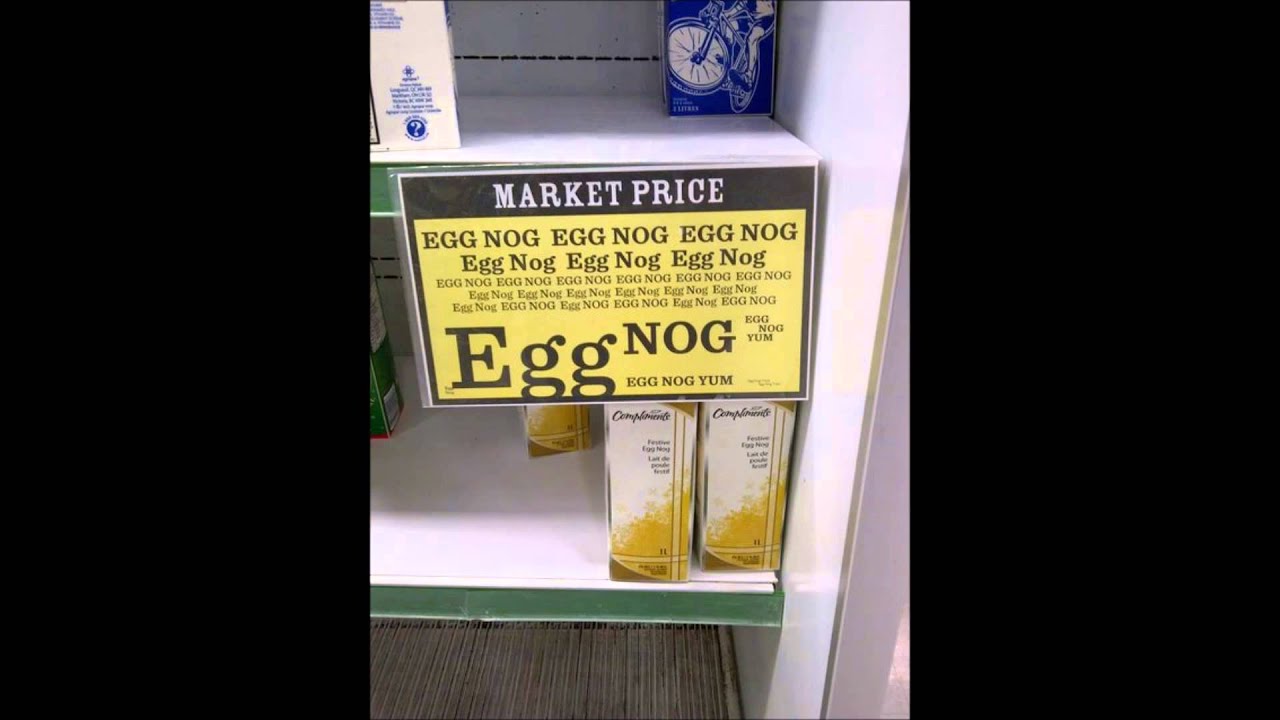Market Price Egg Nog YouTube
