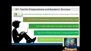 Business Certification:  Internet & computing Core Certification (IC3) for HS Students
