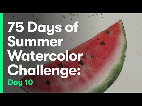 75 Days of Summer Watercolor Challenge: Day 10