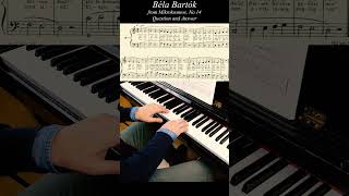 Question and Answer on Piano, Mikrokosmos No.14 #shorts