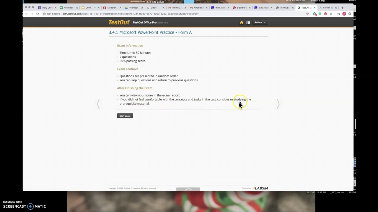 How to Access Practice Exams In TestOut