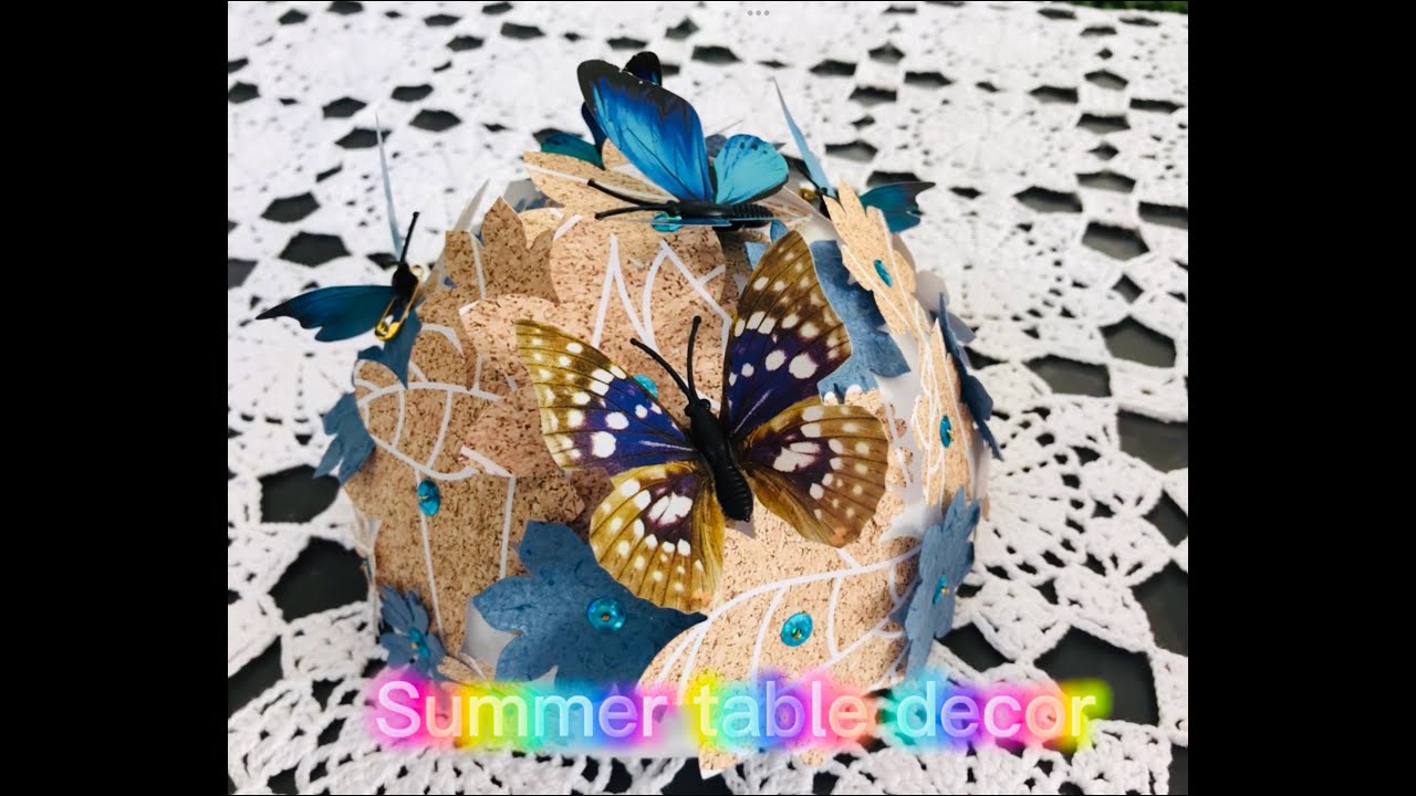 Summer Table Decoration/Sommerliche Tischdekoration mit Schmetterlingen