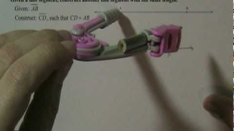 Construction 1: Duplicating a Line Segment