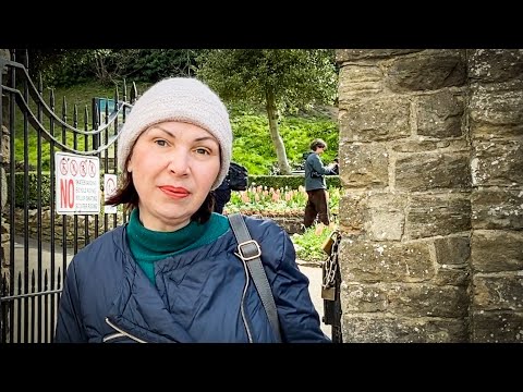 Vlog 218 - Алиса в Зазеркалье и цветущий сад Гилдфордского замка зимой