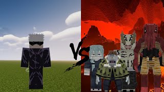 gojo satoru VS All Cursed spirit / minecraft jujutsu kaisen!