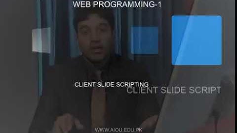 Web Programming I - Client Side Scripting - JavaScript Popup Boxes