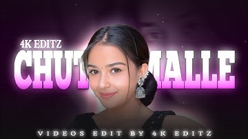 CHUTTAMALLE X PATHTHAVAIKUM 😍❤️ ||  TREND SONG XML PRESENT FILE🖇️😱|| NEW  XML Edit by @4keditz235