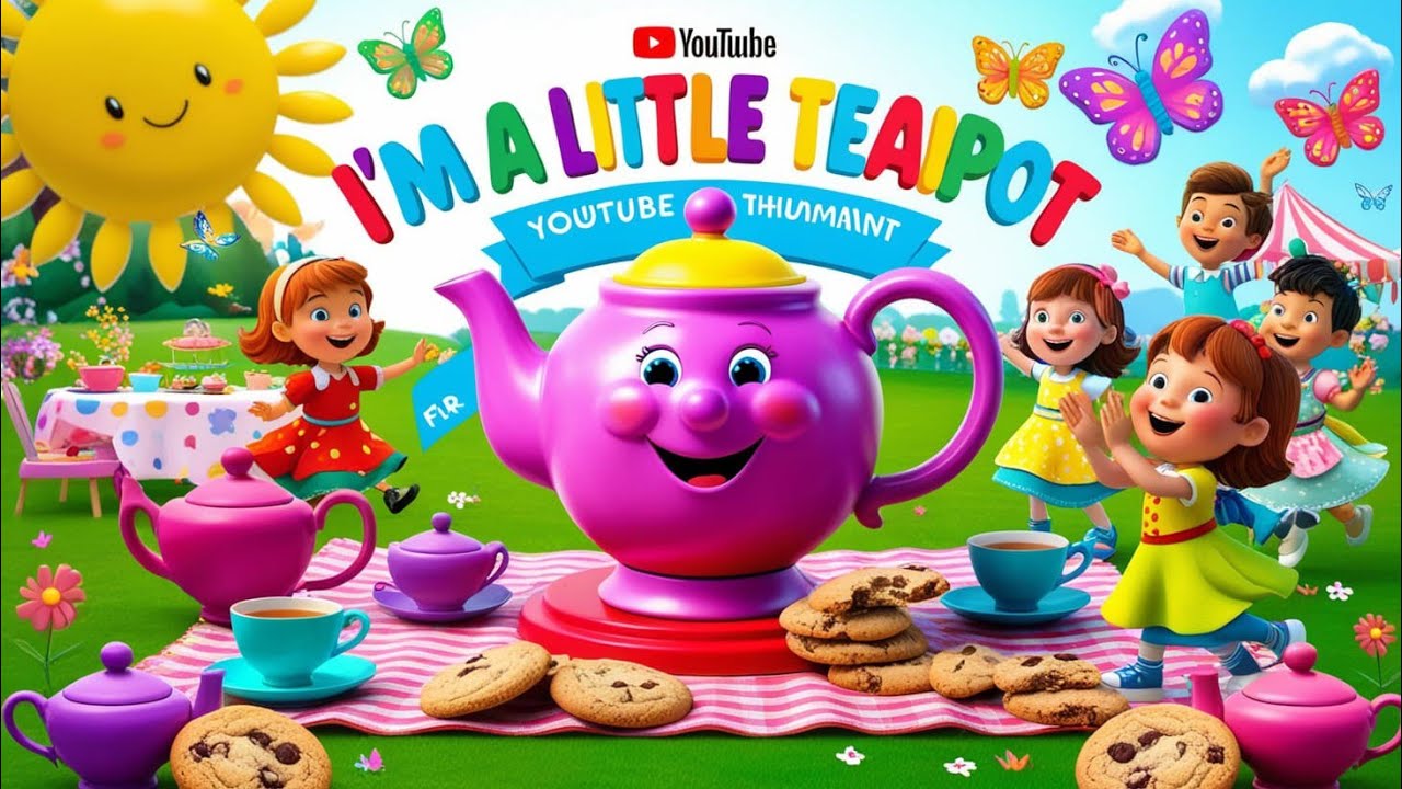 "🎶 Tea Party Time! Enchanting Teapot Nursery Rhymes for Kids 🌼☕️ | Sing