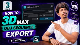 How To 3D Max OBJ  Sequence Export