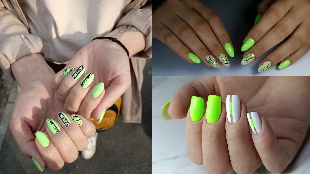 Green Nail Art Compilation - wide 2