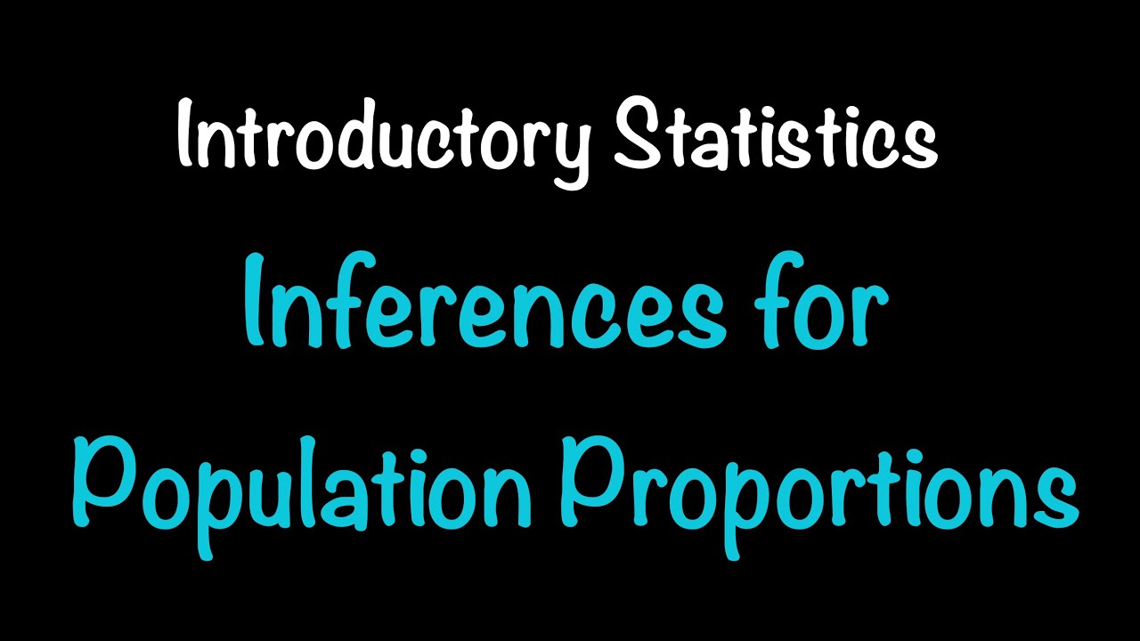 Introductory Statistics: Inferences for Population Proportions (12.1-12 ...