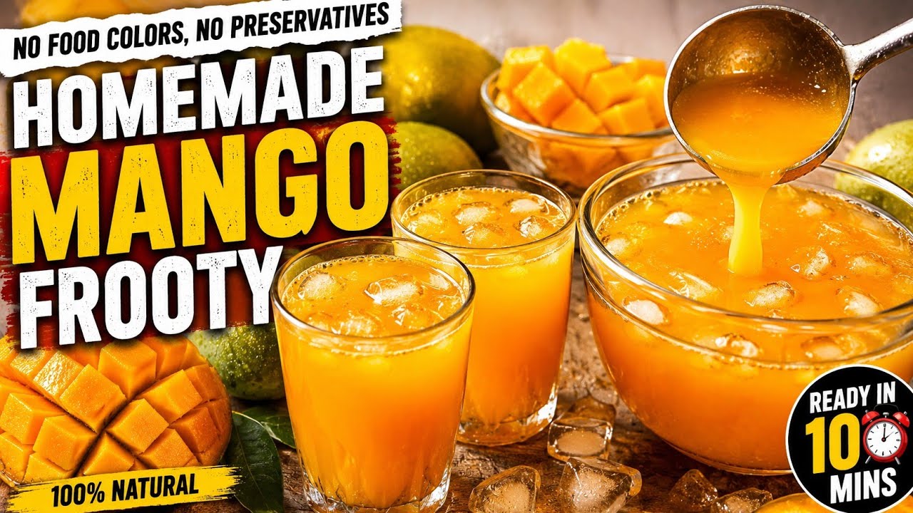 Frooty Raj Market Style Mango 🥭 Frooty | Homemade Frooty Recipe | Summer☀️⛱️ ...