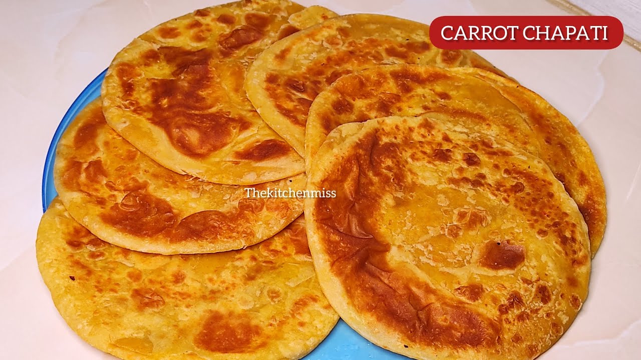 Carrot chapati recipe/How to make carrot chapati/Soft chapati recipe ...