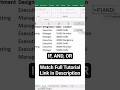 Excel Tricks to Use IF with AND, OR in Excel #spreadsheets #exceltips #excel