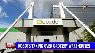 Robots taking over grocery warehouses